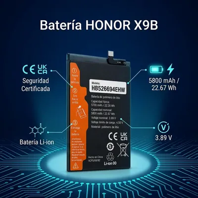 Batería para Honor X9B — vista posterior
