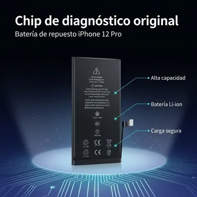 Batería para iPhone 12 Pro 2860mAh — detalle de celda