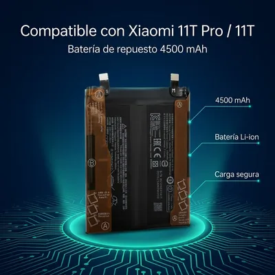 Batería para Mi 11T Pro 4500mAh — detalle de celda