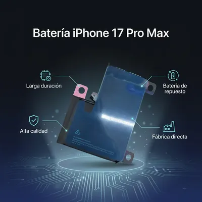 Batería para iPhone 17 Pro Max — vista posterior