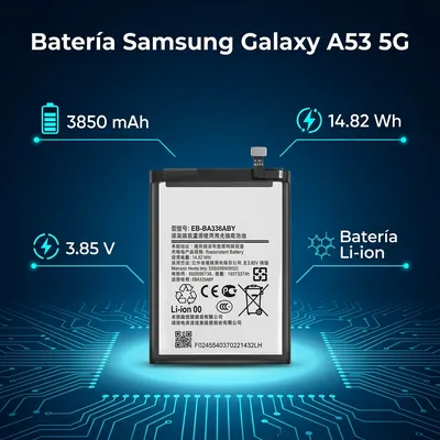 Batería para Samsung A53 5G 4000mAh — vista posterior