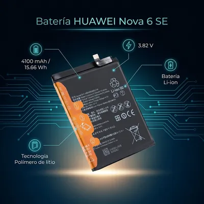 Batería para Huawei Nova 6SE 4100mAh — vista posterior