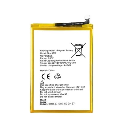 Batería para Infinix Hot 8 4900mAh — vista frontal