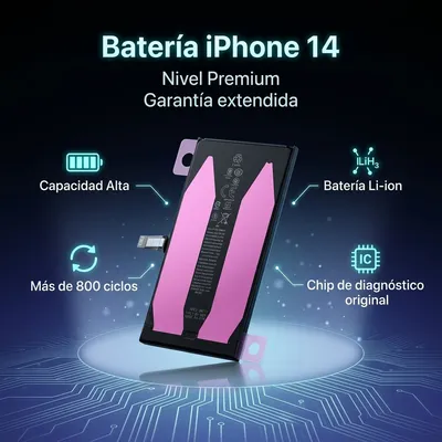 Batería para iPhone 14 — vista posterior