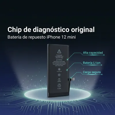 Batería para iPhone 12 Mini 2520mAh — detalle de celda