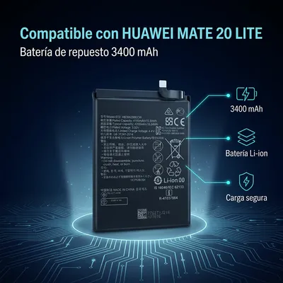 Batería para Huawei Mate 20 Lite 3400mAh — detalle de celda
