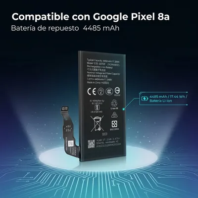 Batería para Google Pixel 8A 4485mAh — detalle de celda