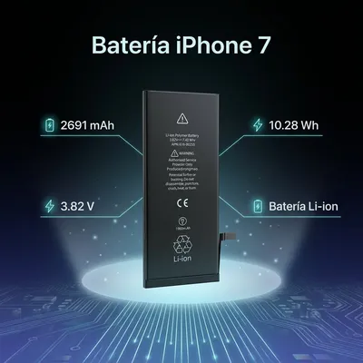 Batería para iPhone 7 — vista posterior