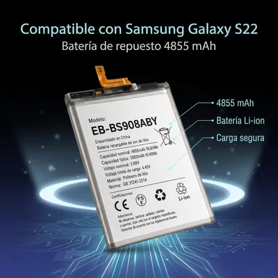 Batería para Samsung S22 Plus 4855mAh — detalle de celda