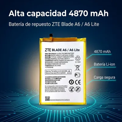 Batería para ZTE Blade A6 4870mAh — detalle de celda