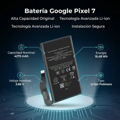 Batería para Google Pixel 7 4355mAh — vista posterior