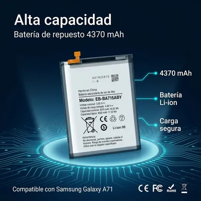 Batería para Samsung A7100 — detalle de celda