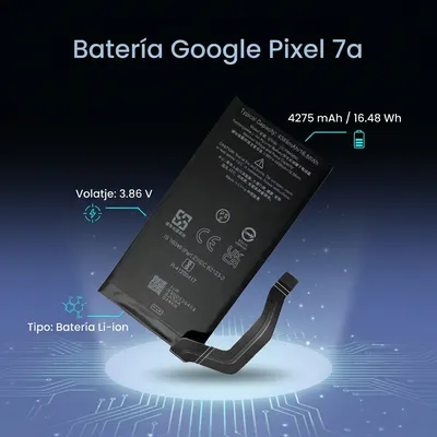 Batería para Google Pixel 7A 4275mAh — vista posterior