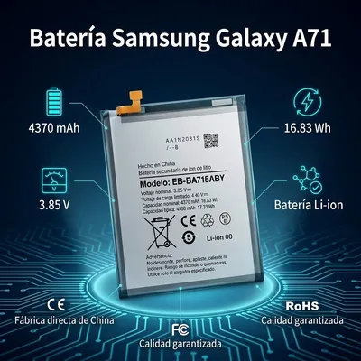 Batería para Samsung A7100 — vista posterior