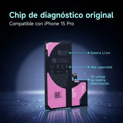 Batería para iPhone 15 Pro 3274mAh — detalle de celda