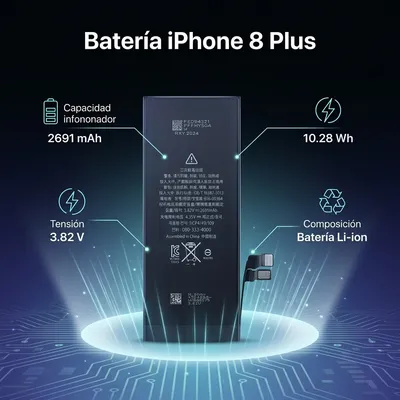 Batería para iPhone 8 Plus — vista posterior