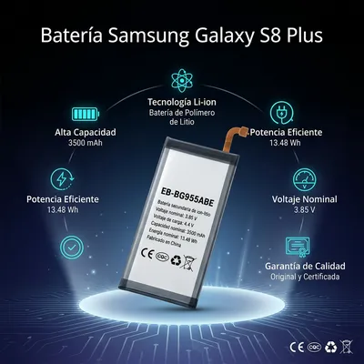 Batería para Samsung S8+ 3500mAh — vista posterior