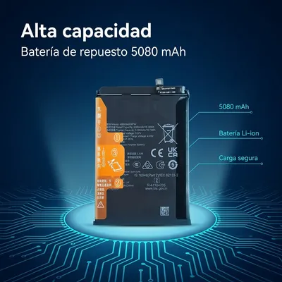 Batería para Honor X9A 5080mAh — detalle de celda