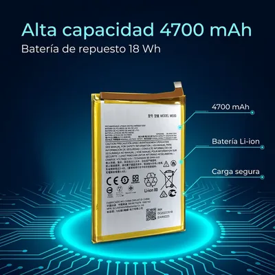 Batería para Moto G50 5G 4700mAh — detalle de celda