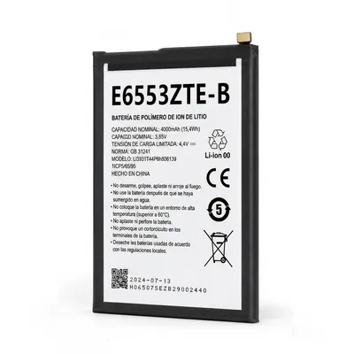 Batería para ZTE Blade A73 4G 4900mAh — vista frontal