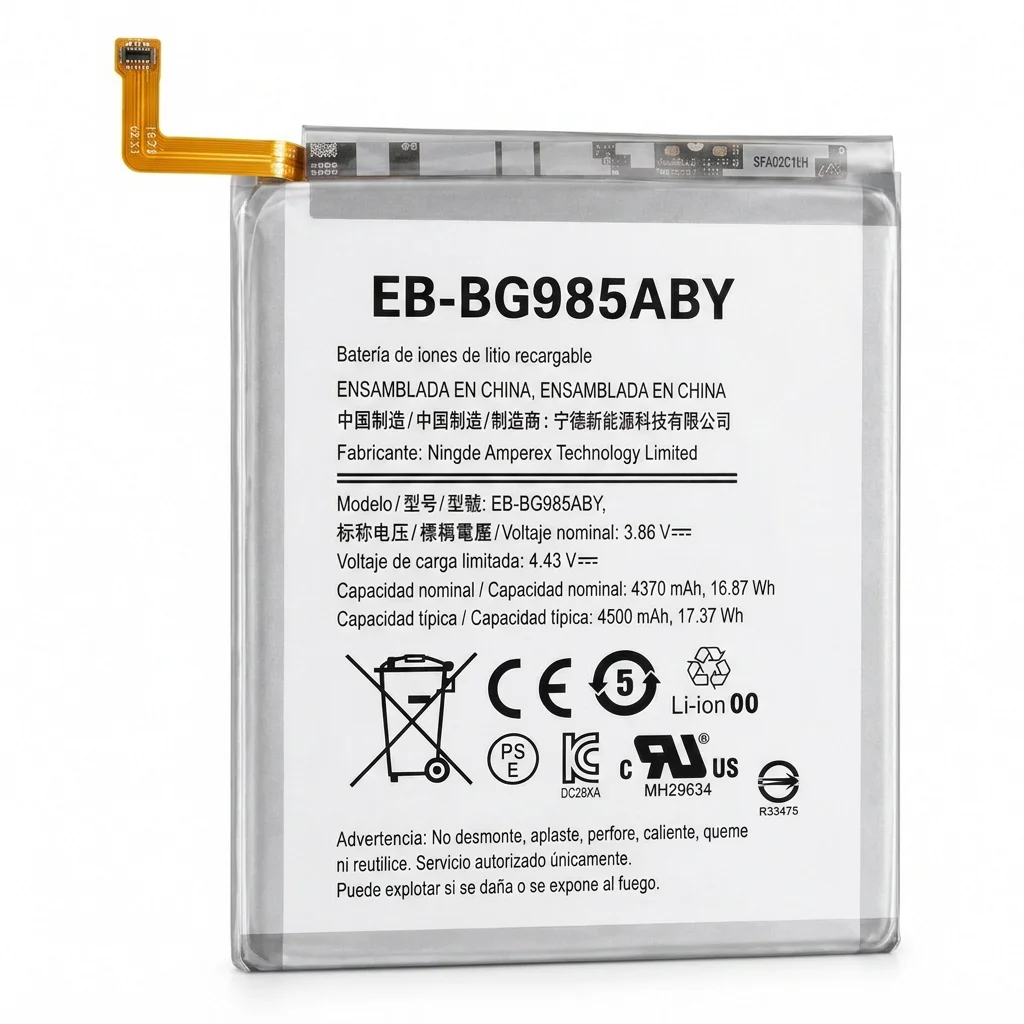 Batería para Samsung EB-BG980ABY Galaxy S20+ 4000mAh — vista frontal