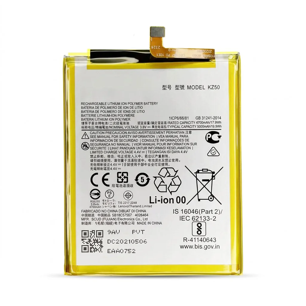 Batería para Moto G8 Power 4700mAh — vista frontal