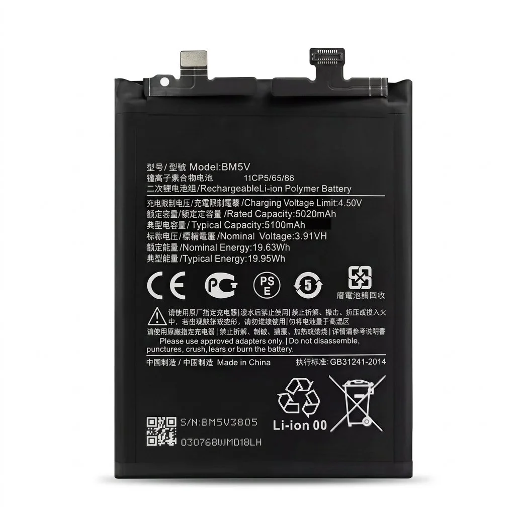 Batería para Redmi Note 13 Pro 5G 5020mAh — vista frontal