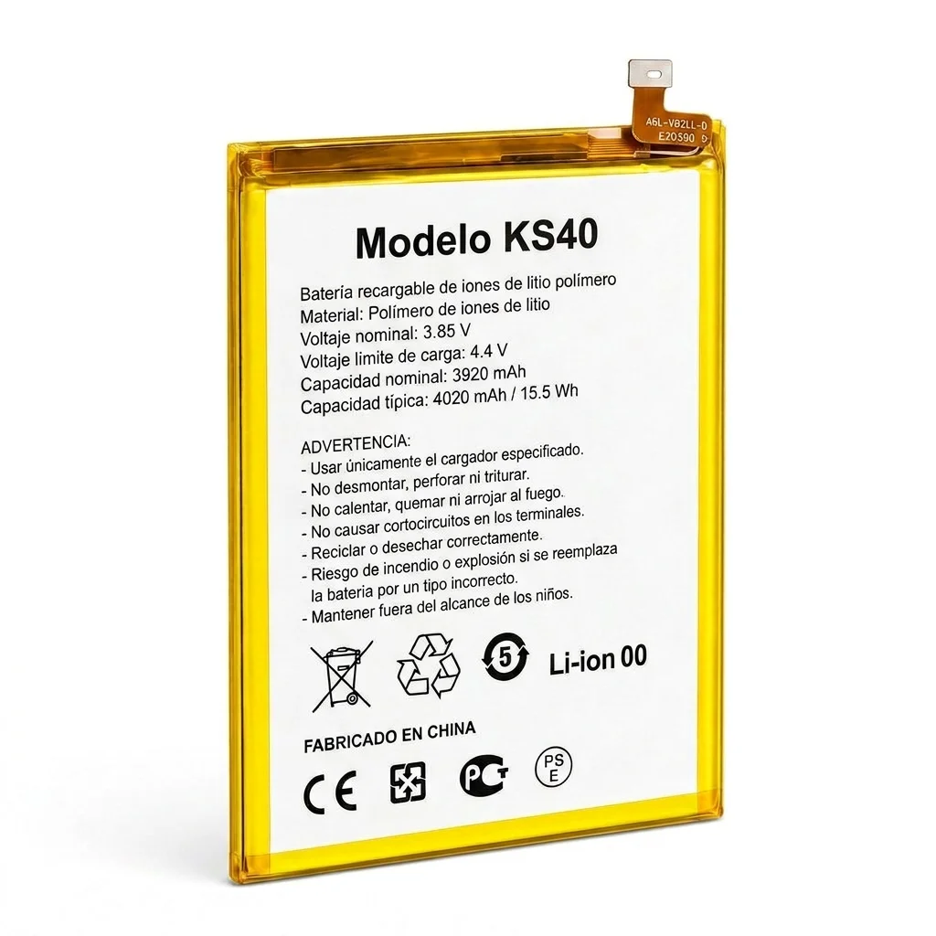 Batería para Moto E6S 2820mAh — vista frontal