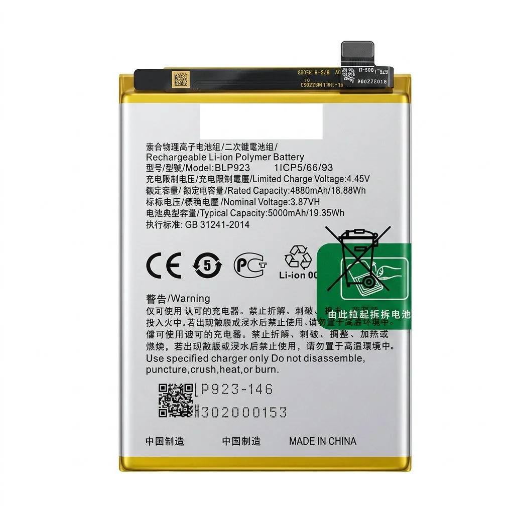 Batería para Oppo A57 4G 4880mAh — vista frontal