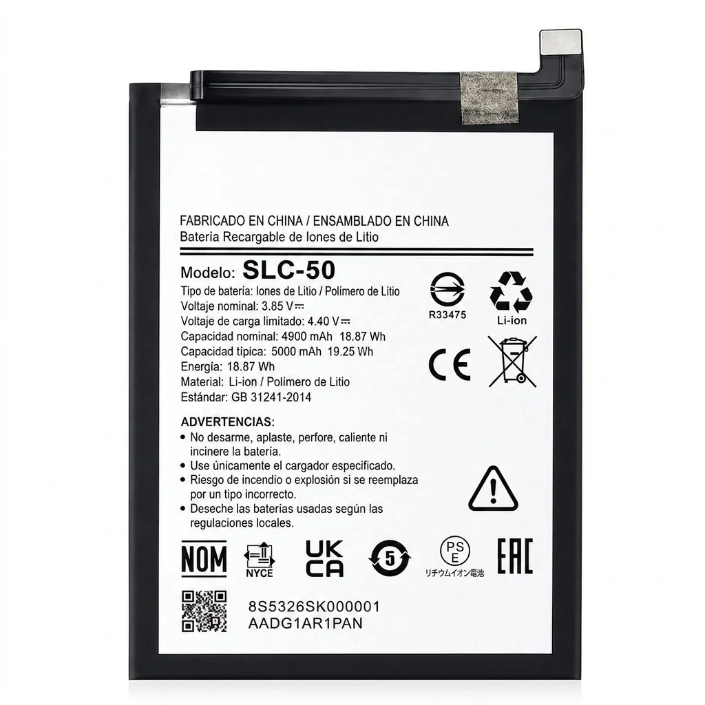 Batería para Samsung A03 Core 5000mAh — vista frontal