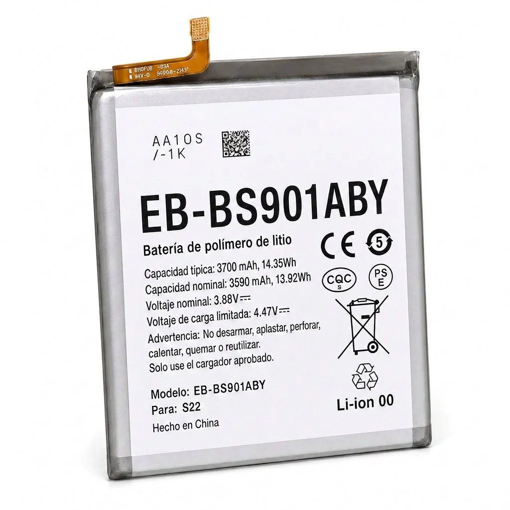 Batería para Samsung S22 3590mAh — vista frontal